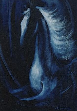 Spirit of the Blue, oil on canvas 103x74